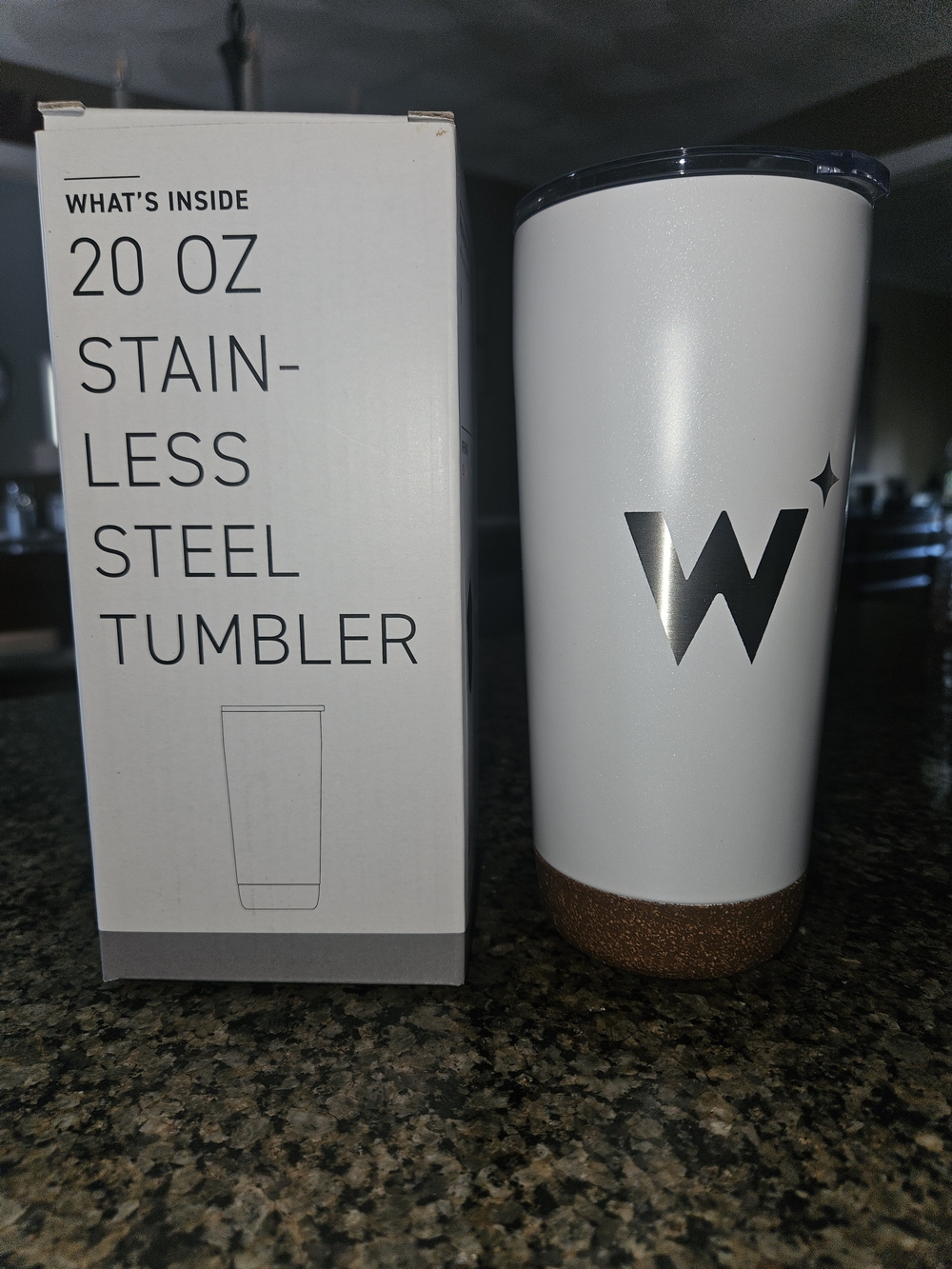 Stainless Steel 20 oz Tumbler with Cork Base